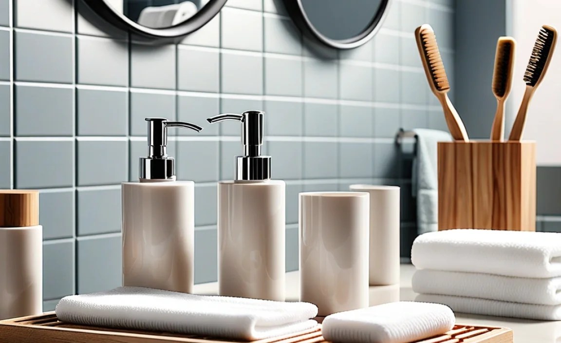 Plastic Bathroom Accessory Set Ideas