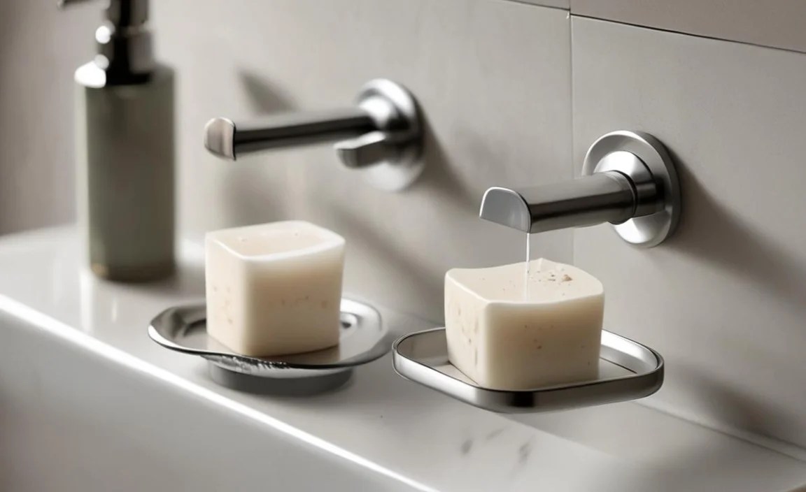 1. Built-in (Recessed) Soap Holders