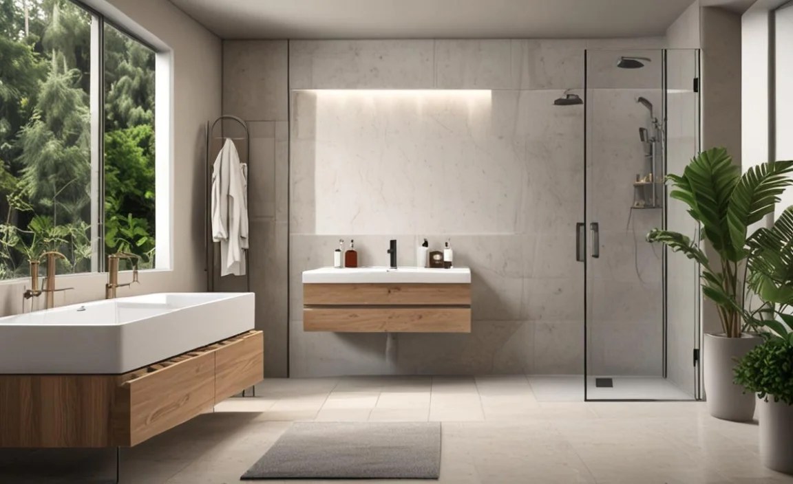 1. Floating Shelves with Hidden Compartments