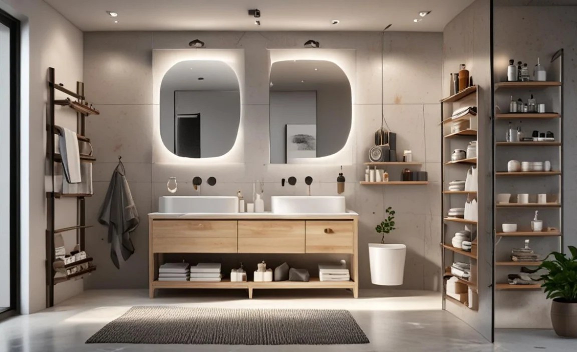2. Wall-Mounted Shelving and Cabinets