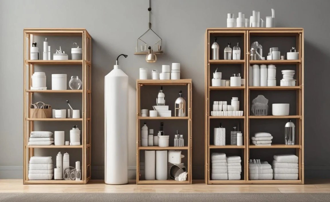 2. Wall-Mounted Shelving and Cabinets