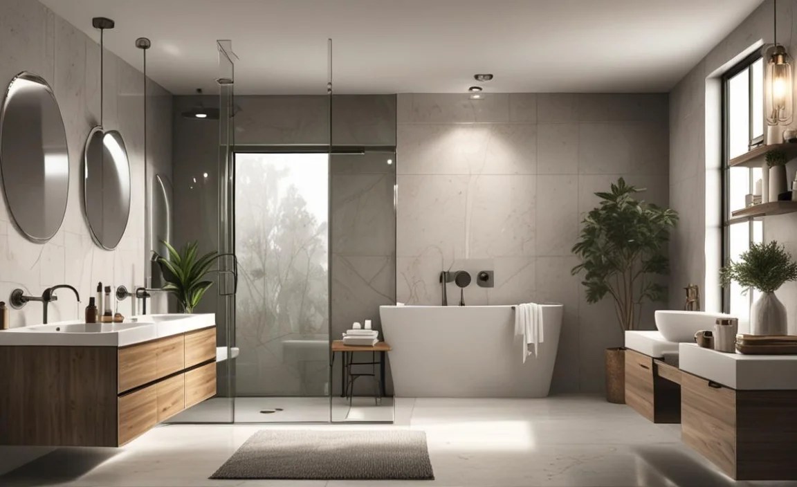 4. What are some space-saving storage ideas for a tiny bathroom?