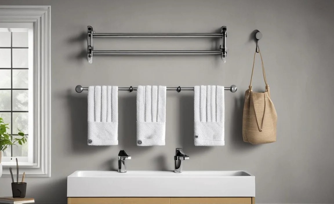 5. Swivel or Folding Towel Racks