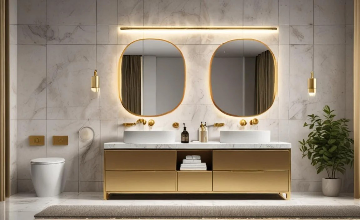 6. Gold Mirror Frame