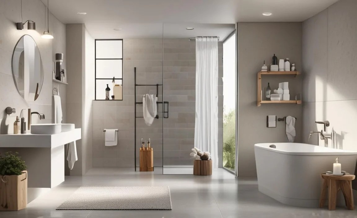 a. Simple Shower Curtains