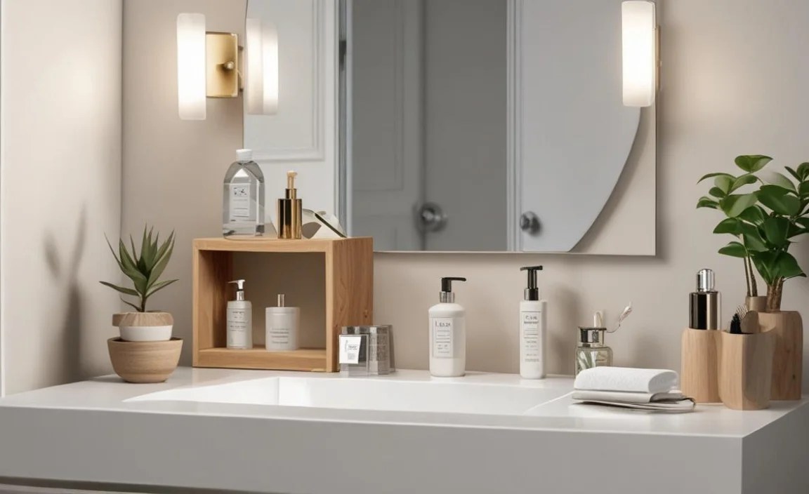 Acrylic Bathroom Organizers For Small Space: Genius Essentials