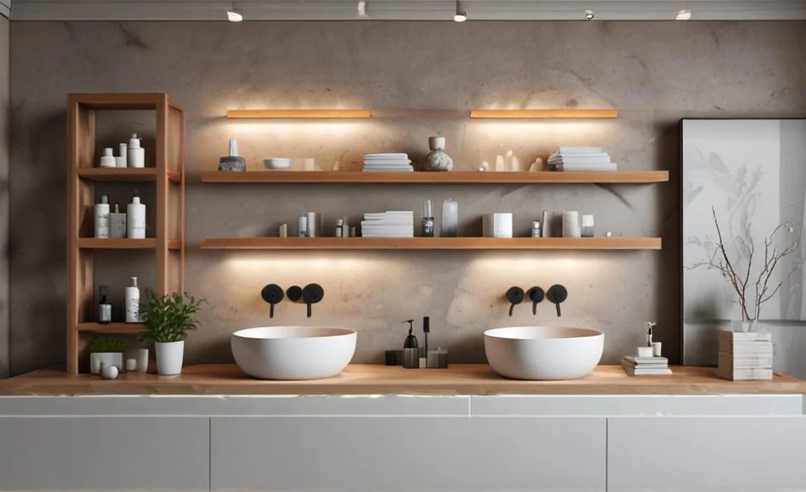 Alternative: Freestanding Shelf Units