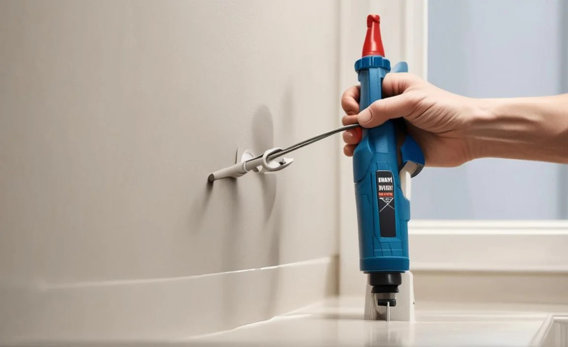 Applying Caulking: