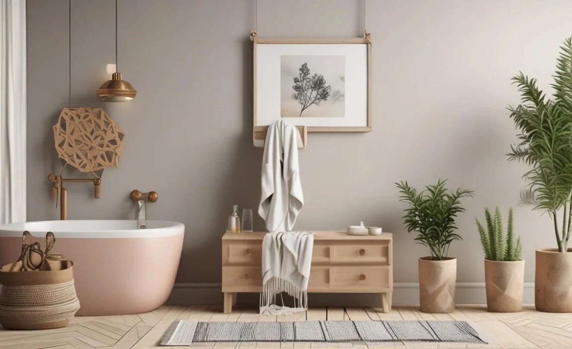 Boho Bathroom Accessory Set For Kids: Essential Style