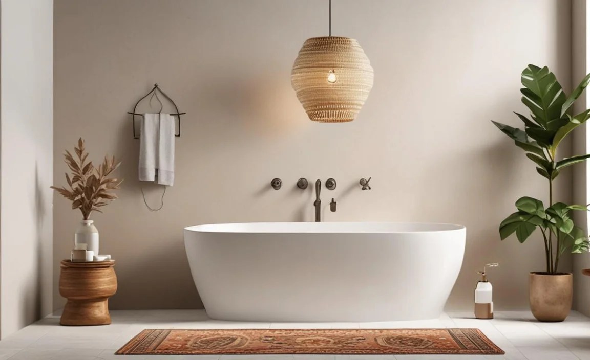 Boho Bathroom Accessory Set: Hotel Quality Bliss