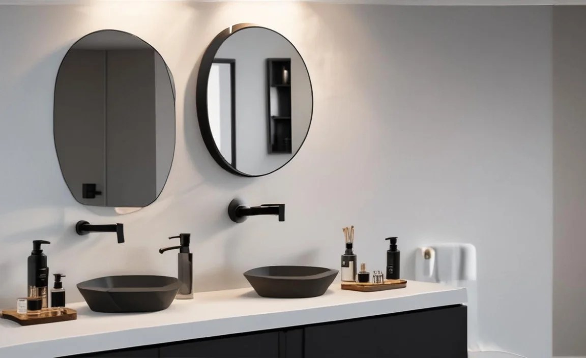 Coordinated Sets: The Black Matte Bathroom Accessories Set with Tray