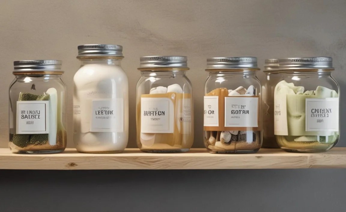 Creative Bathroom Labels for Jars Ideas