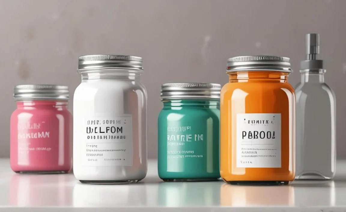 Creative Ideas for Colorful Bathroom Jar Labels