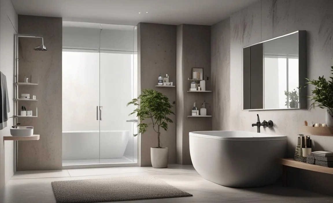 Decorating for Space: The Visual `Space Saving Bathroom Items Decor Combo`