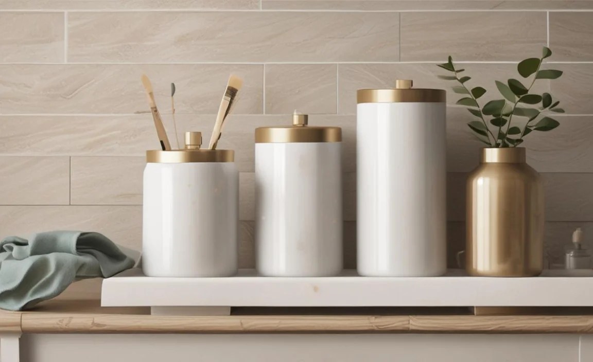 Decorative Bathroom Canisters Trendy: Essential Style