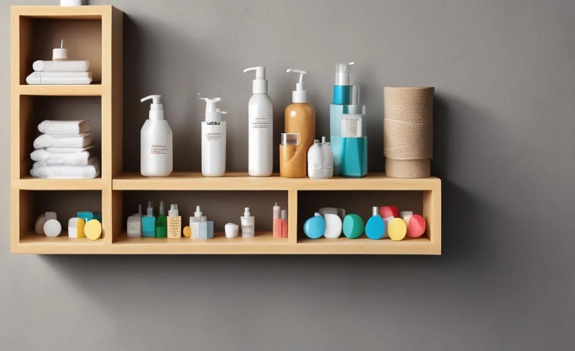 DIY Bathroom Shelf Ideas for Kids