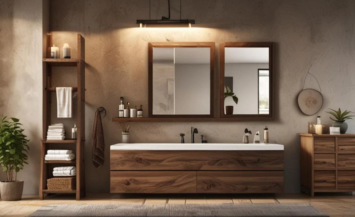 DIY Rustic Bathroom Accessories: Step-by-Step Projects