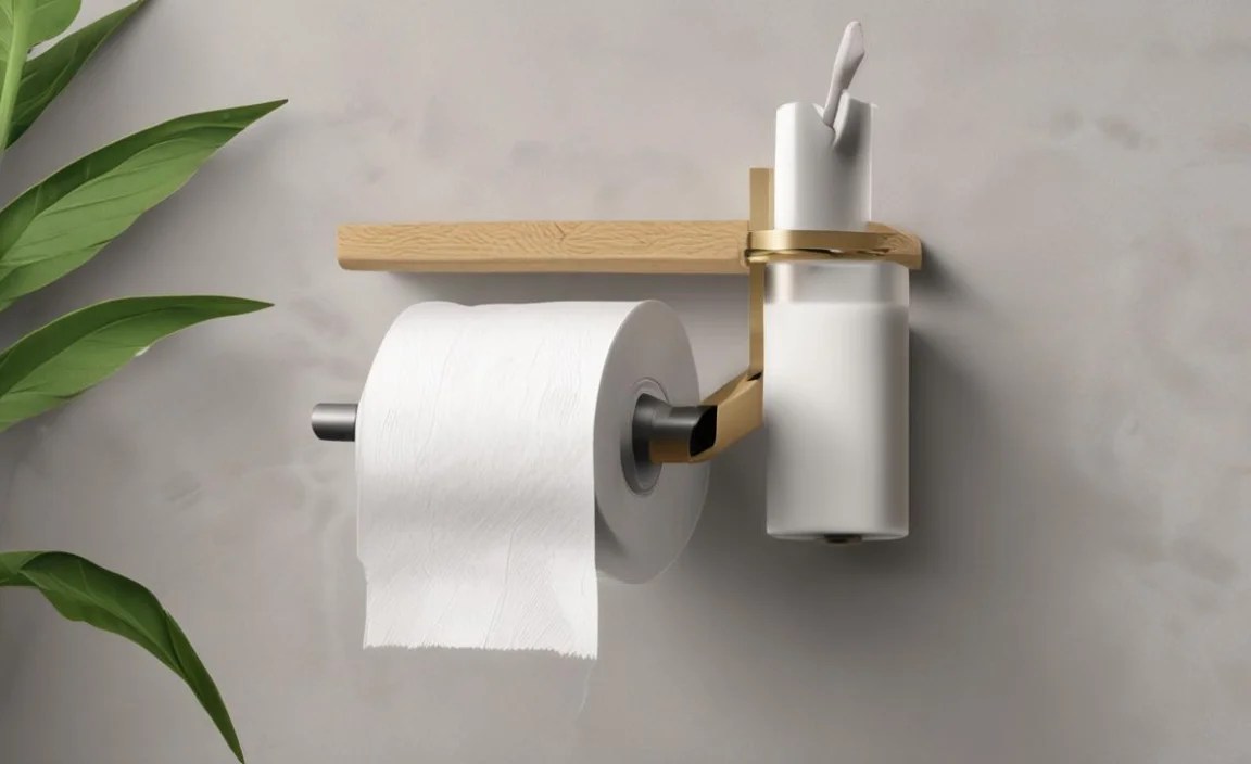 Dual Roll Holders with Shelves