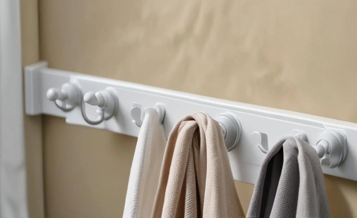 For Adhesive Hooks: