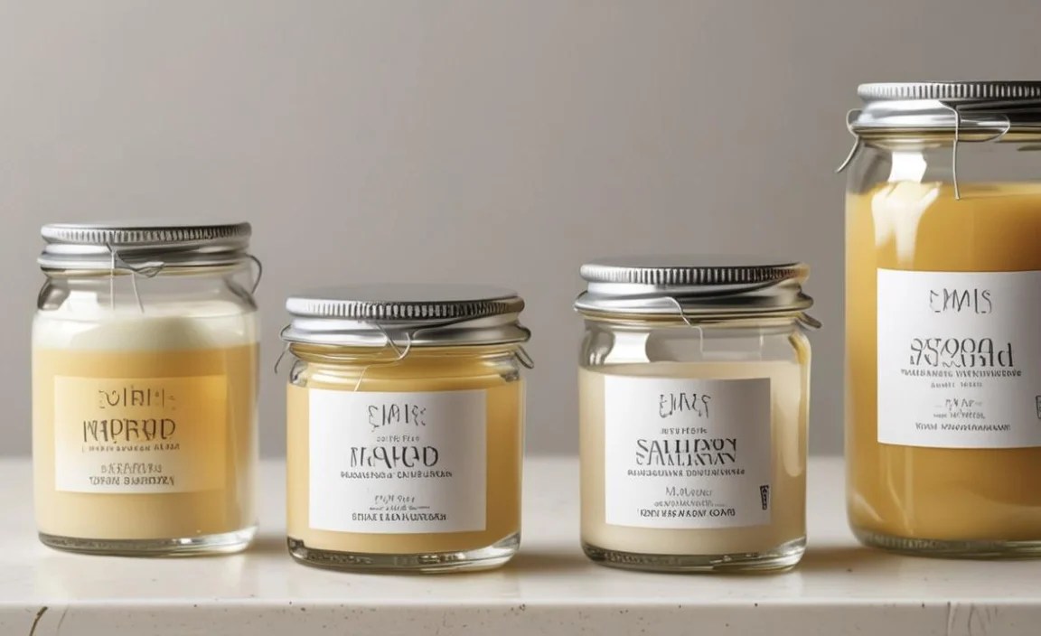 Glass Jar Specific Labels