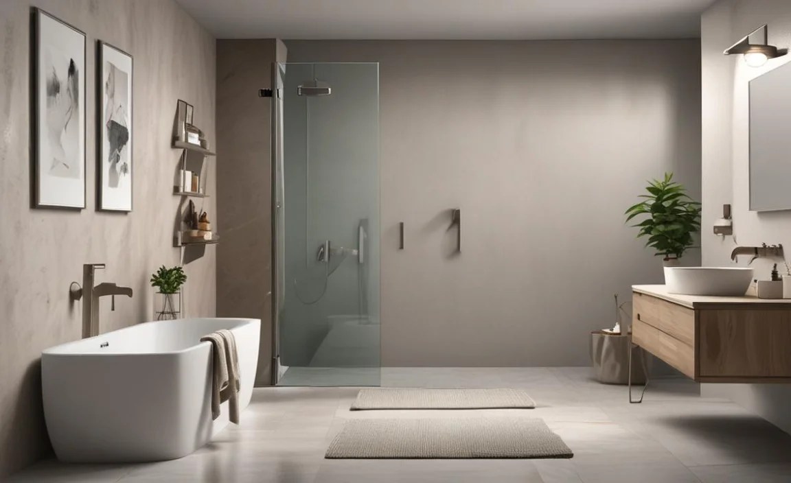 How can I make my small bathroom feel more luxurious without adding clutter?