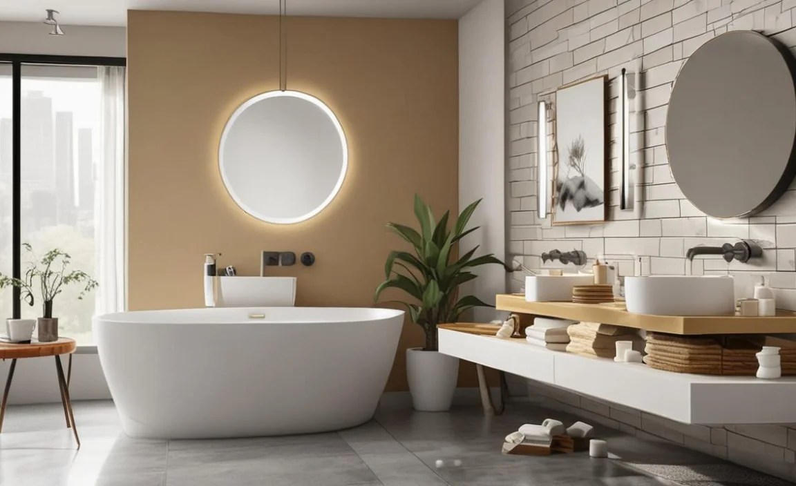 How do I choose colors that complement my existing bathroom?