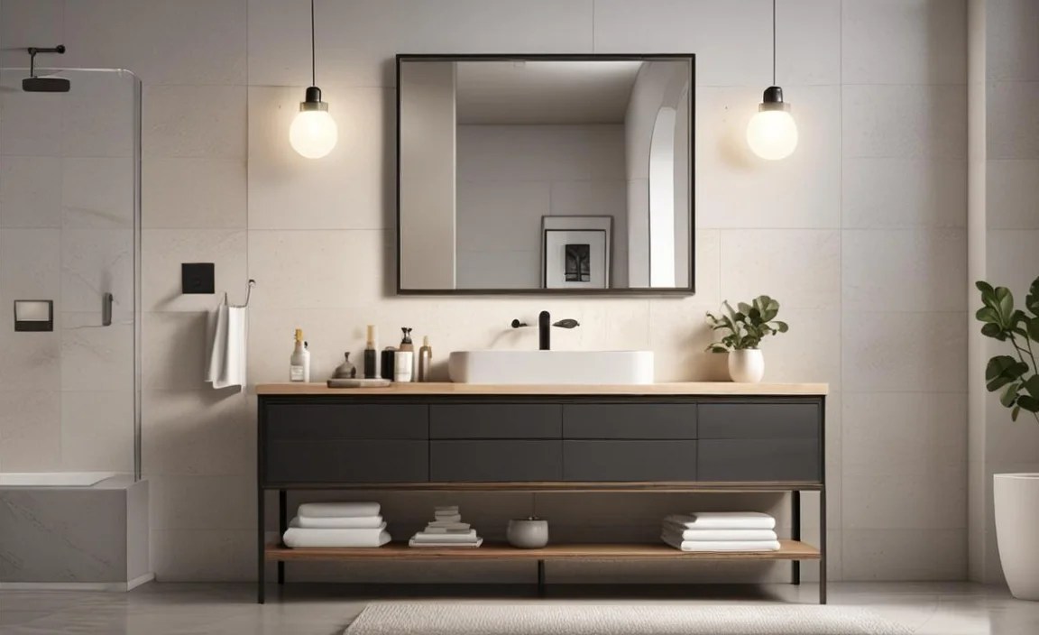 How should I display the guest bathroom set?