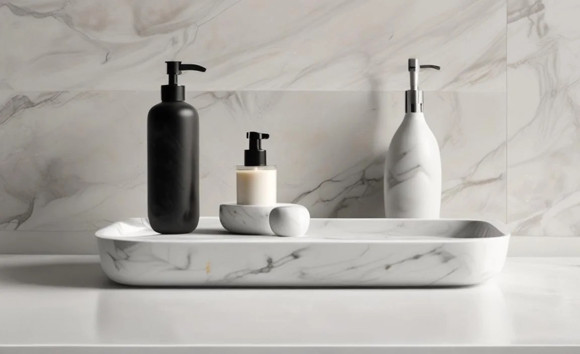 Integrating Your Marble Bathroom Tray with Holder