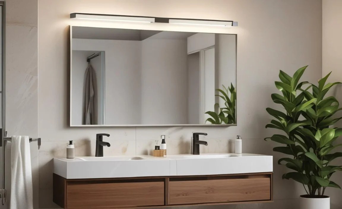LED Vanity Strip Lights (Battery-Operated)