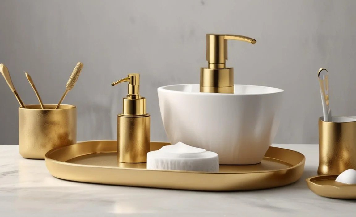 Maintaining Your Gold Bathroom Accessories