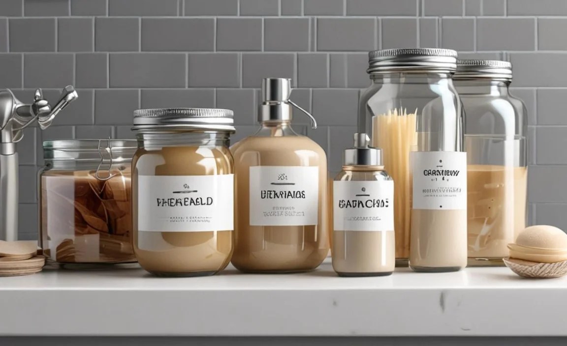 Maintaining Your Labeled Bathroom Jars