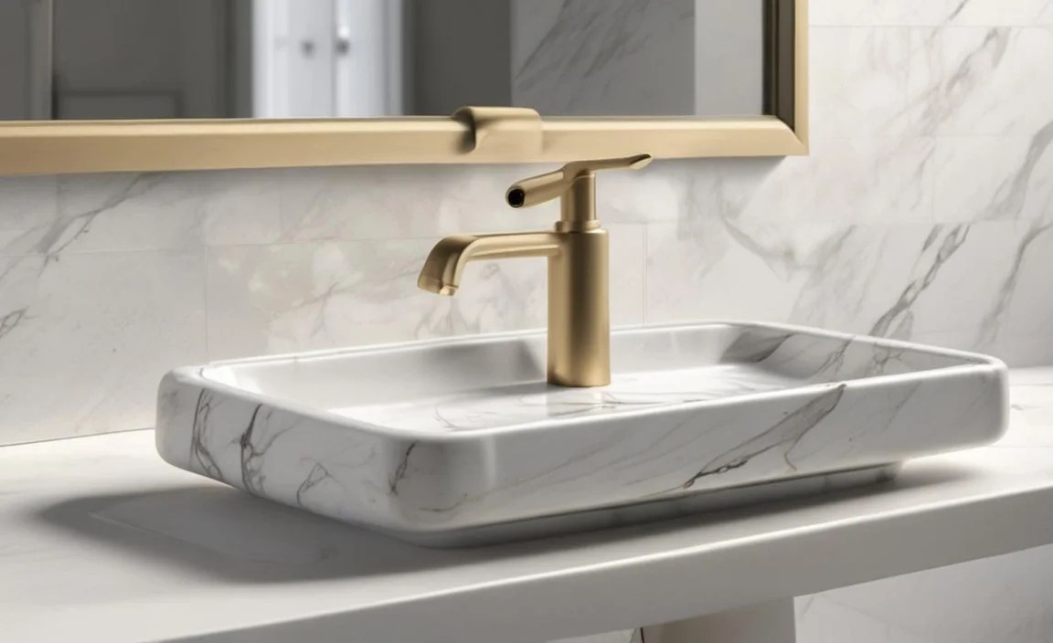 Marble Bathroom Tray With Holder: Essential Style