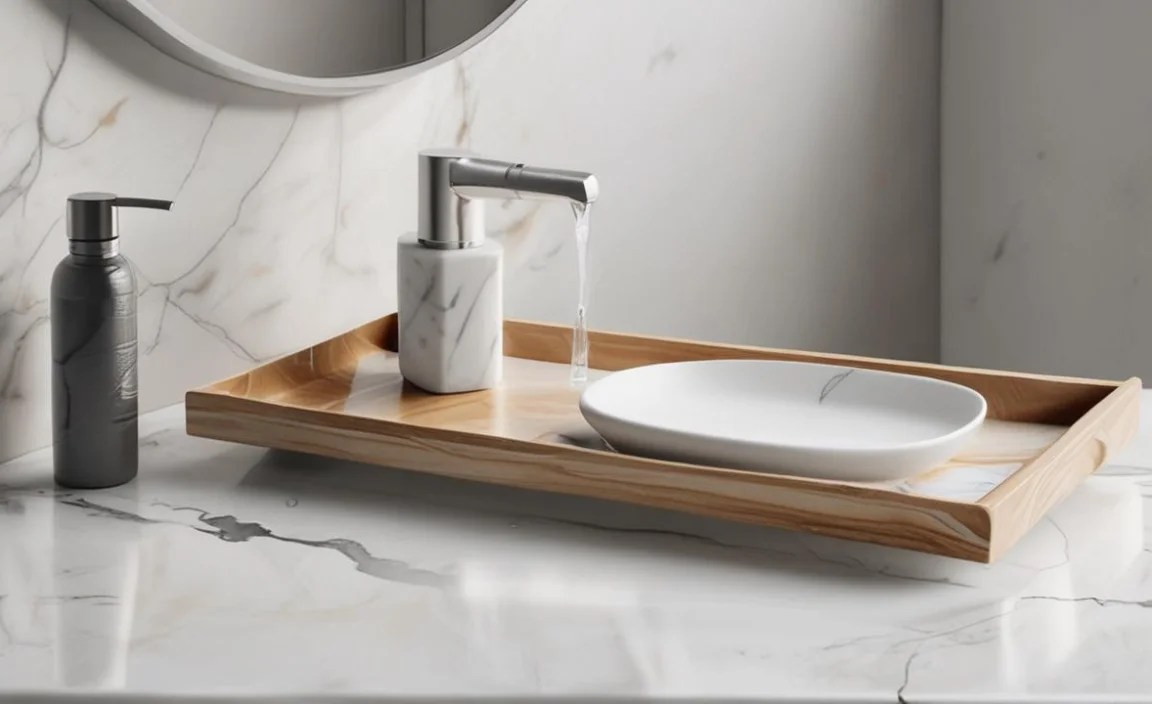 Marble Tray vs. Acrylic Organizers