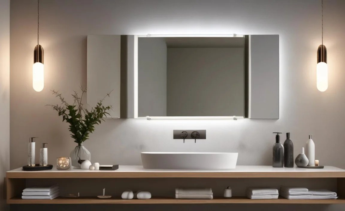 Mirror Tray Sets: Coordinated Countertop Style