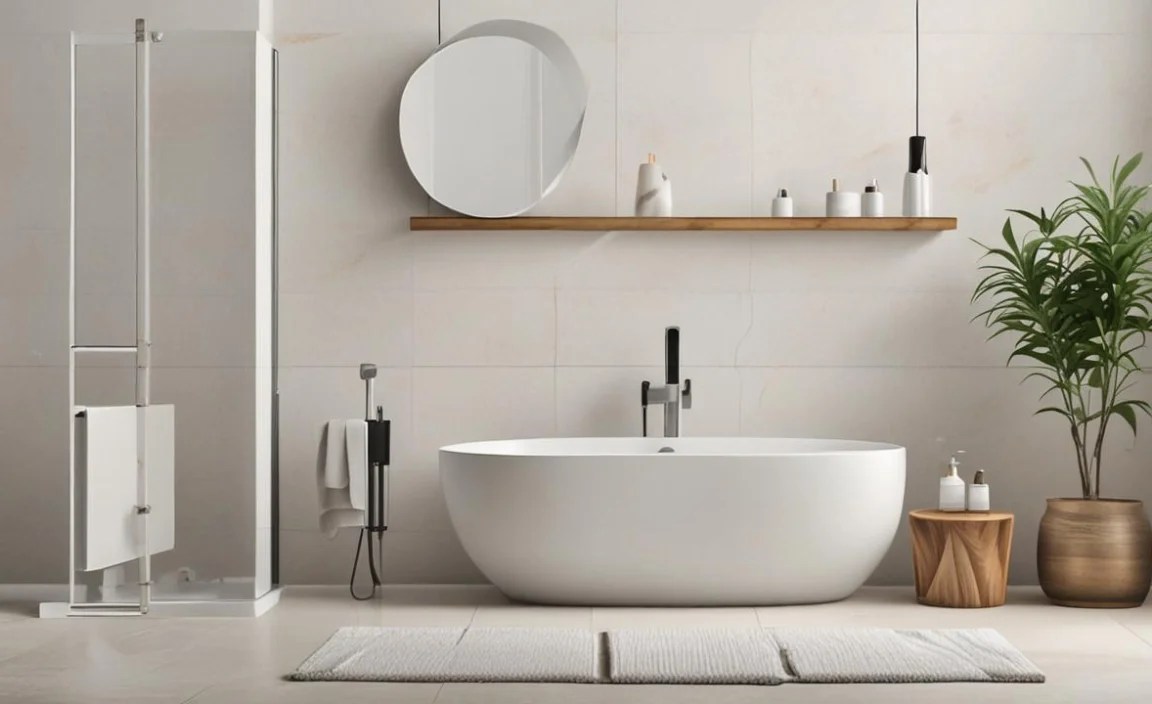 Modern Bathroom Accessories Matching Set: Genius Essentials