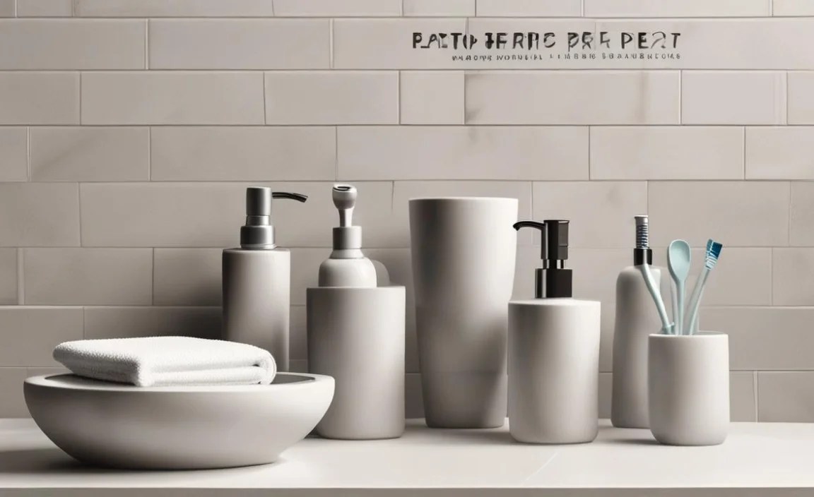 Plastic Bathroom Accessory Set for Small Space: Genius Solutions