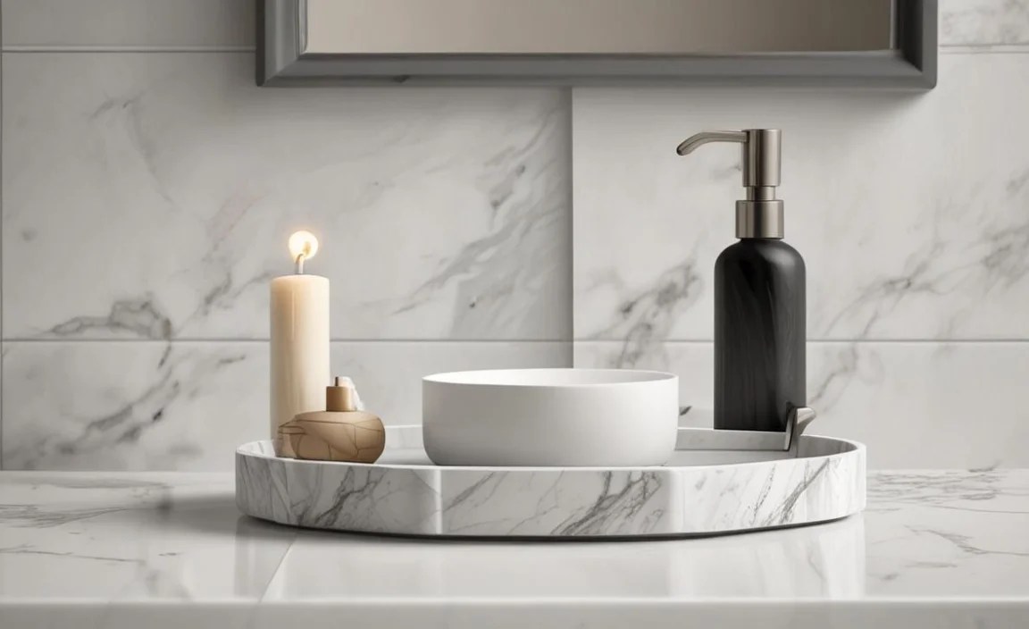 Q2: How do I clean my marble bathroom tray?
