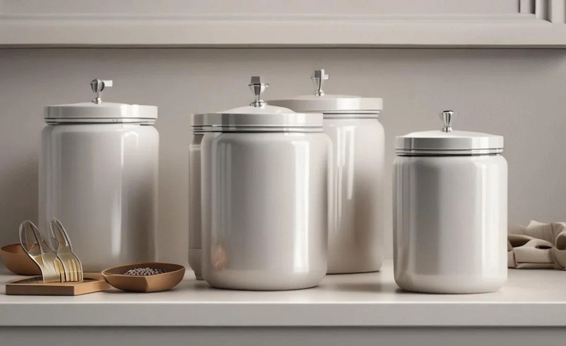 Q6: How large should bathroom canisters be?