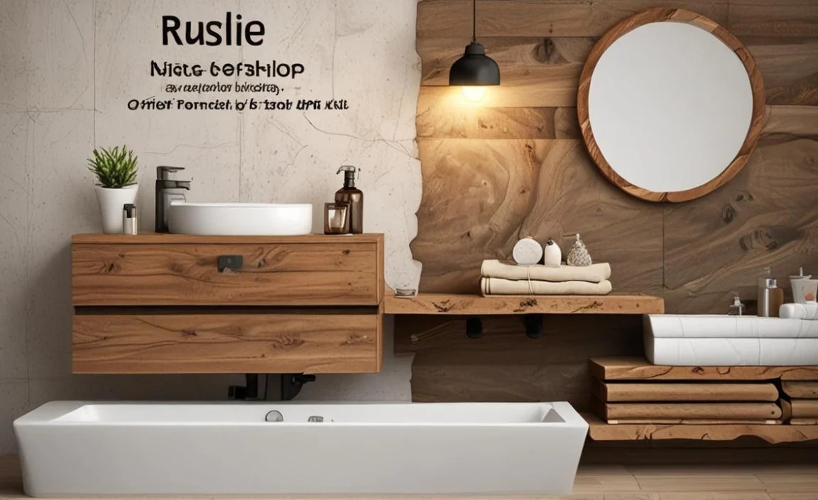 Rustic Bathroom Accessories For Kids: Genius Essentials