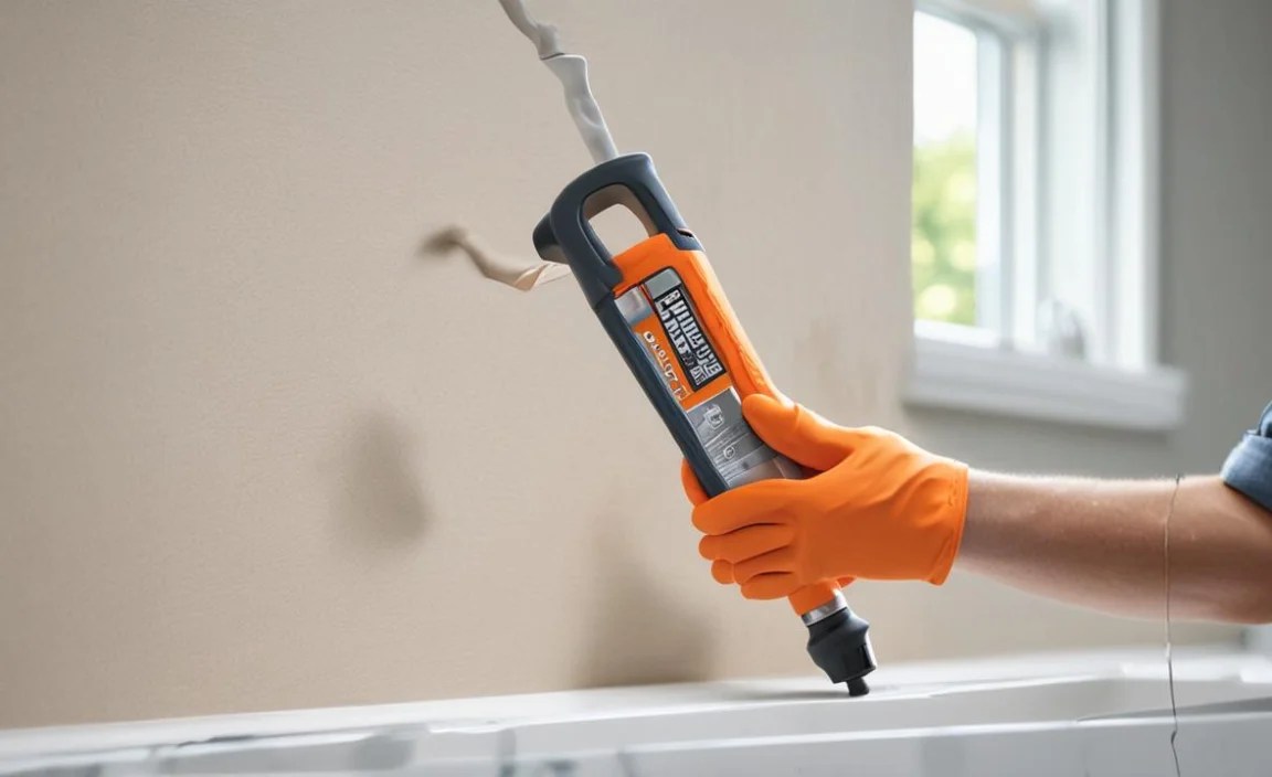 Smooth the Caulk Bead
