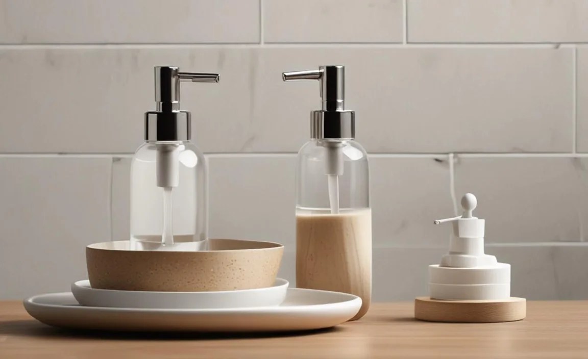 Soap Dispenser And Dish Set Decor Combo: Essential Style