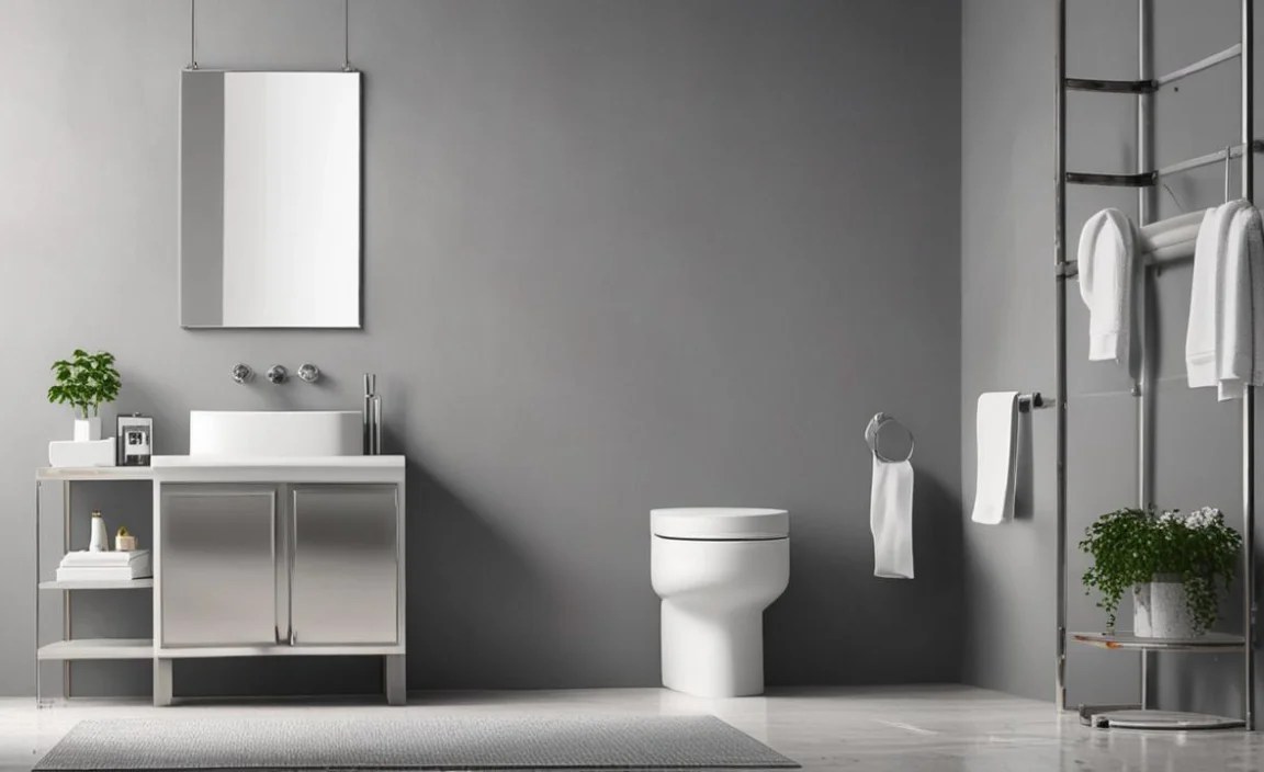 Stainless Steel Bathroom Set Decor Combo: Genius Essentials