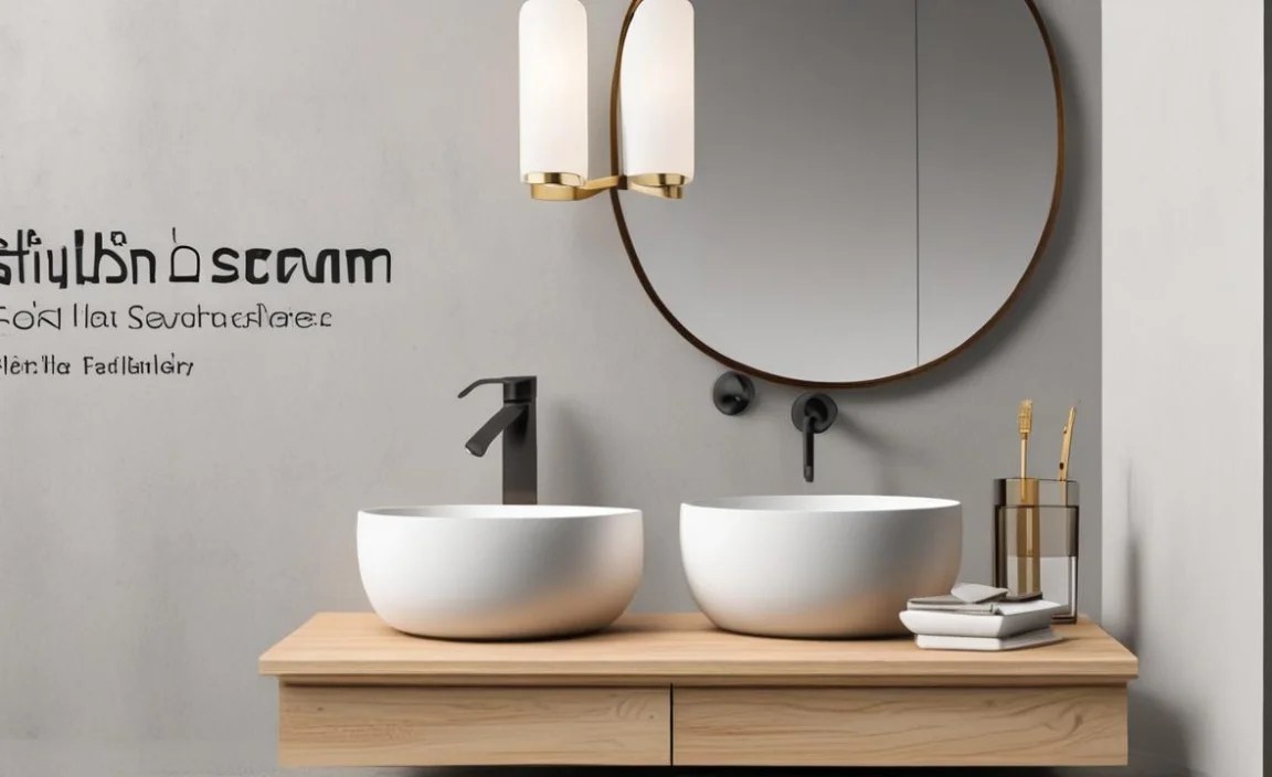 Stylish Small Bathroom Accessories With Holder For Space-Saving
