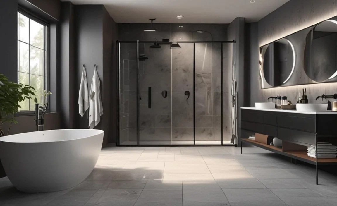 The Black Matte Showerhead and Controls