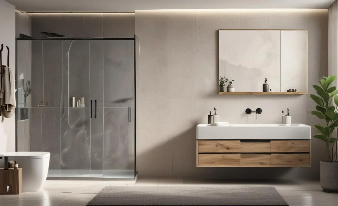 The Shower & Tub Area
