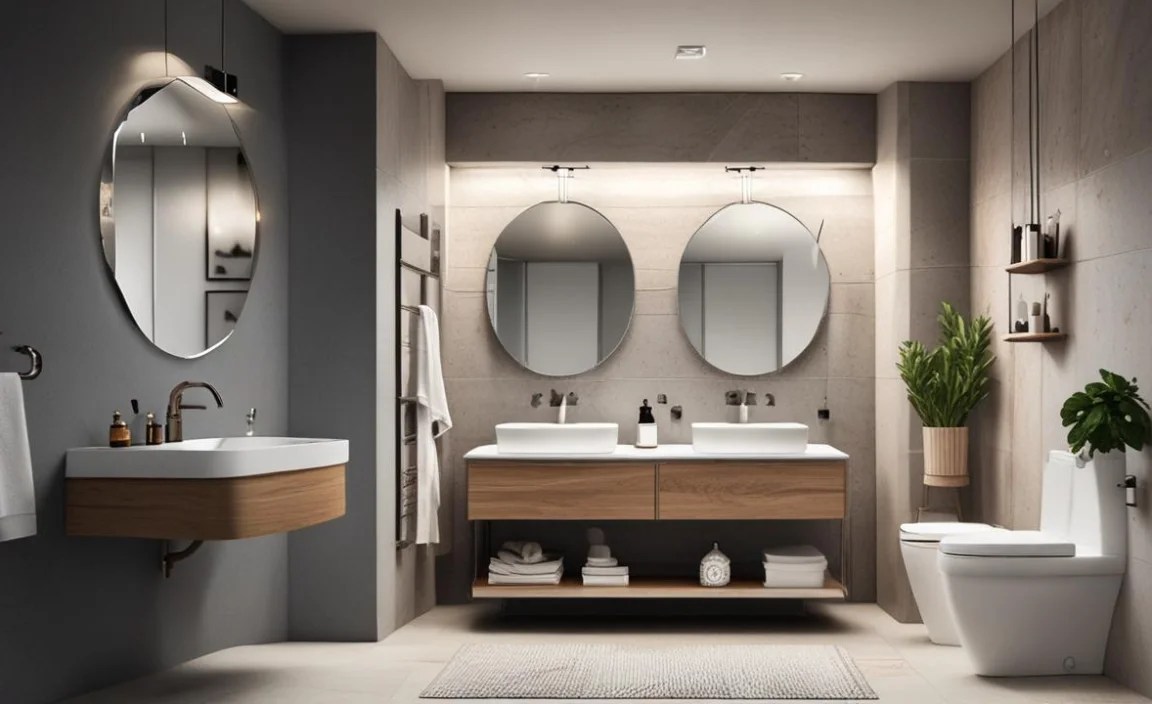 Towel Bars and Hooks (Strategically Placed)