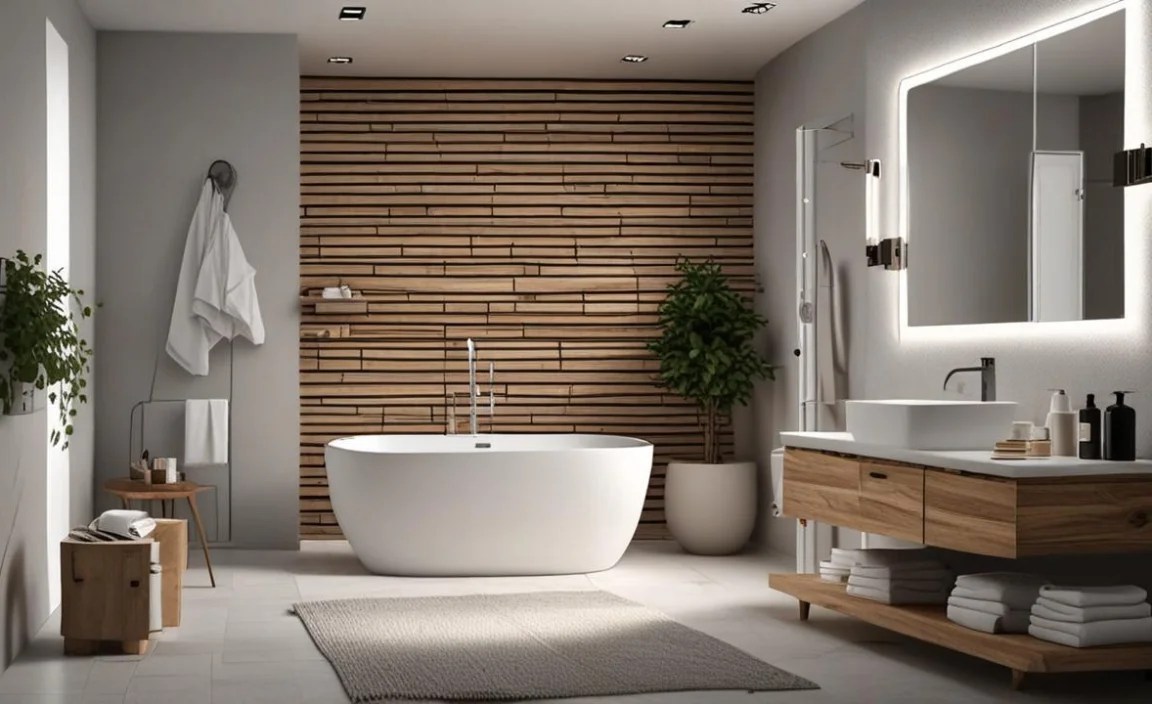 Towel Racks and Hooks with Integrated Shelving