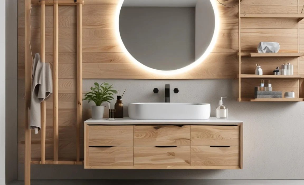 Transform Your Small Bathroom with Smart Wooden Storage