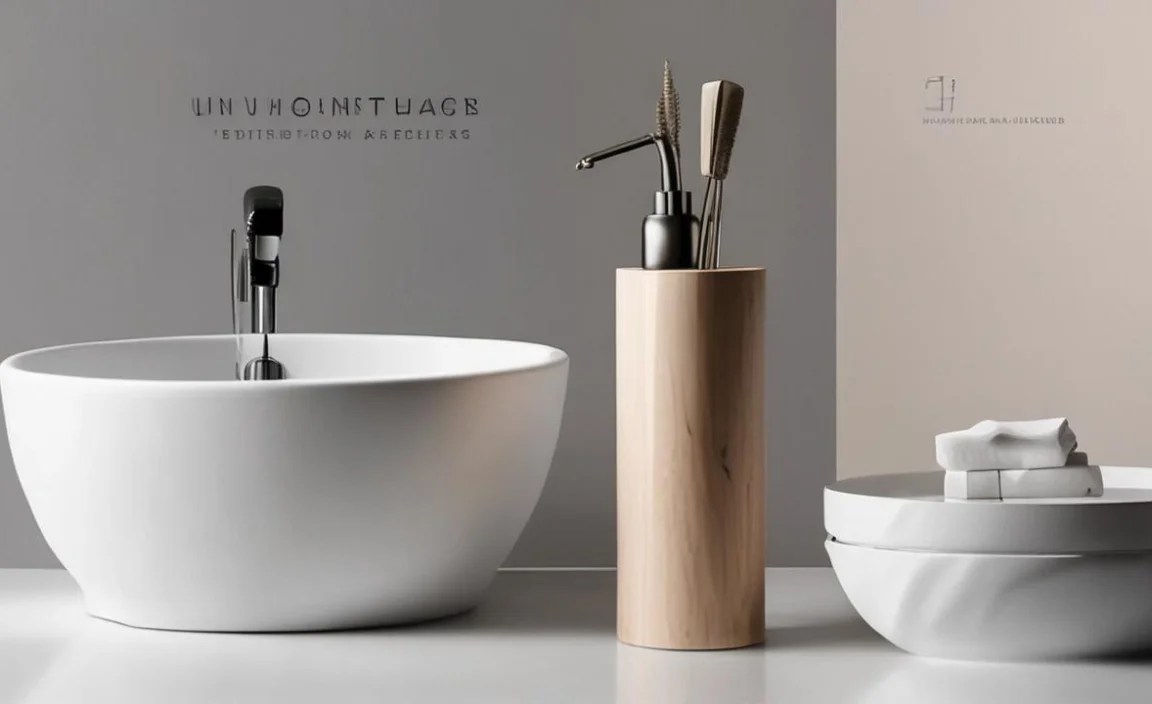 Unique Bathroom Accessories: Effortless Minimal Style