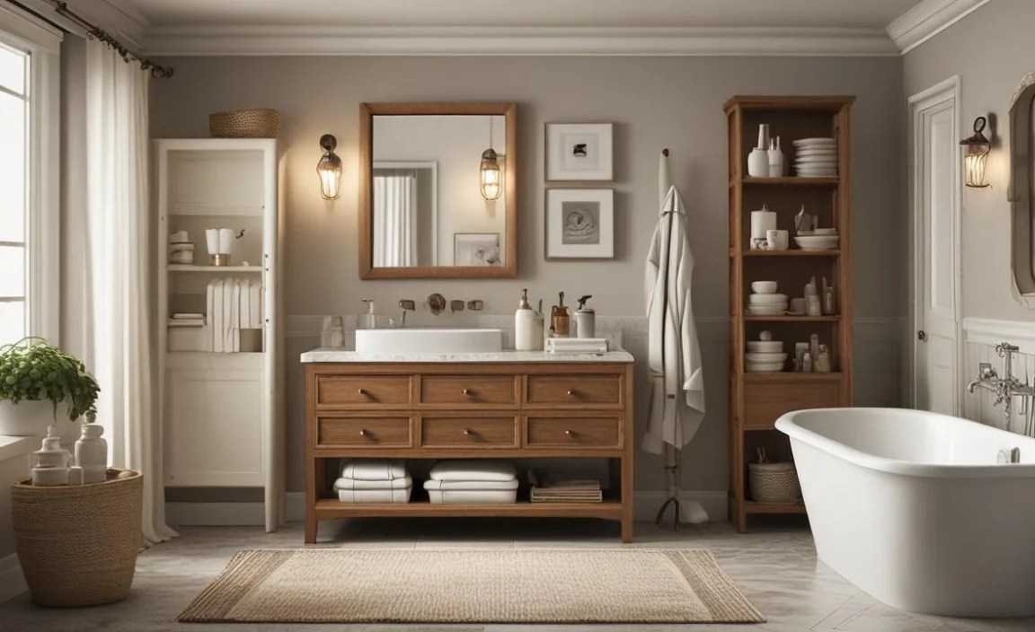 Vintage Bathroom Decor With Storage: Your Essential Guide